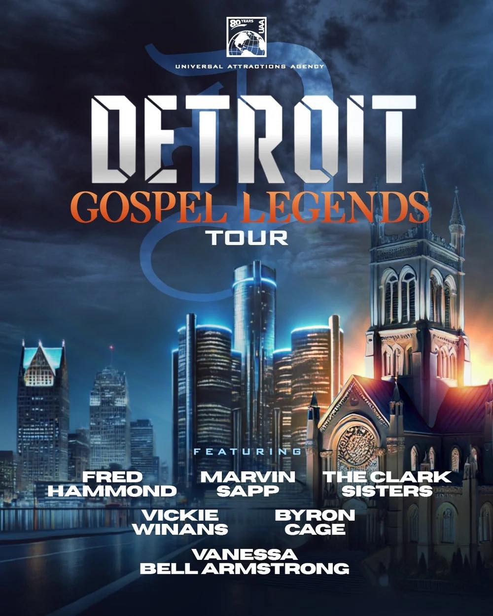 The Clark Sisters Detroit Gospel Legends Tour Poster 2025